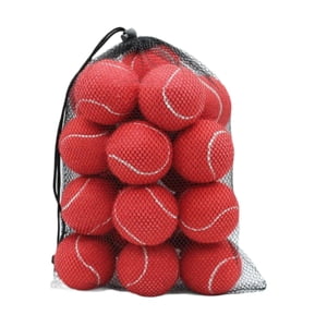 Ioensy - 20X Pelotas De Tenis Pelotas Elásticas Para Jugar Con Perros Entretenimiento Para Principiantes Rojo
