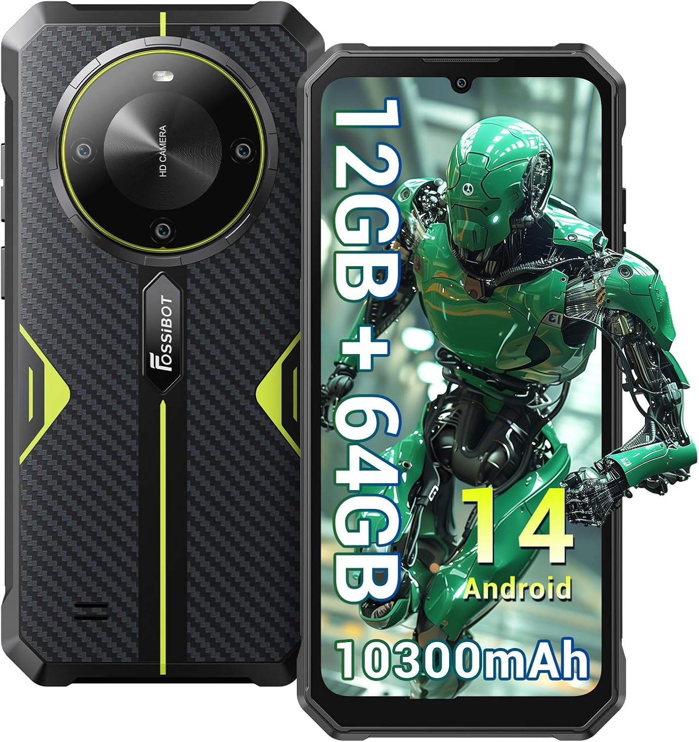 Fossibot F105 Celular 4Gb/64Gb Dual Sim-Verde 4G/Lte