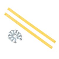 Magideal - 1 Par De Rieles Para Monopatín Longboard, Protección Con 1 Tornillos De Montaje, Accesorios Para Monopatín De Surf Al Amarillo