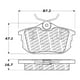thumbnail image 2 of Pastillas Freno para auto Smart Forfour 2004-2006 Trasero, 2 of 5
