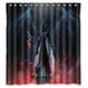 thumbnail image 1 of Cortina de ducha Diablo Reaper of Souls, juego de cortina de baño con ganchos, tamaño 66 x 72 pulgadas, 1 of 3
