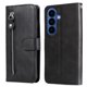 thumbnail image 3 of Funda tipo cartera para Samsung Galaxy S26 con bolsillo con cremallera y ranuras para tarjetas – Función de soporte Negro, 3 of 5