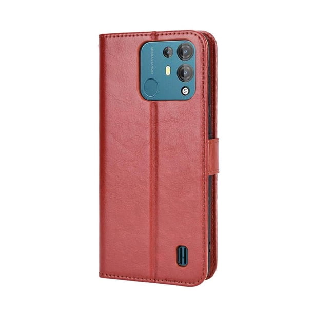 Funda tipo libro para Blackview A55 Pro, cartera todo‑en‑uno, funda multifuncional con tarjetero y correa de muñeca desmontable