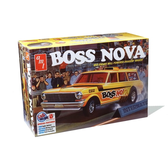 Kit de Modelo AMT Boss Nova Funny Car Escala 1:25 con 117 Piezas