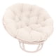 thumbnail image 1 of Cojín para silla Papasan, agujas brillantes, sarga maciza, natural, 1 of 1