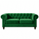 thumbnail image 2 of Sofa Florencia 3C Tela Velvet Verde, 2 of 6