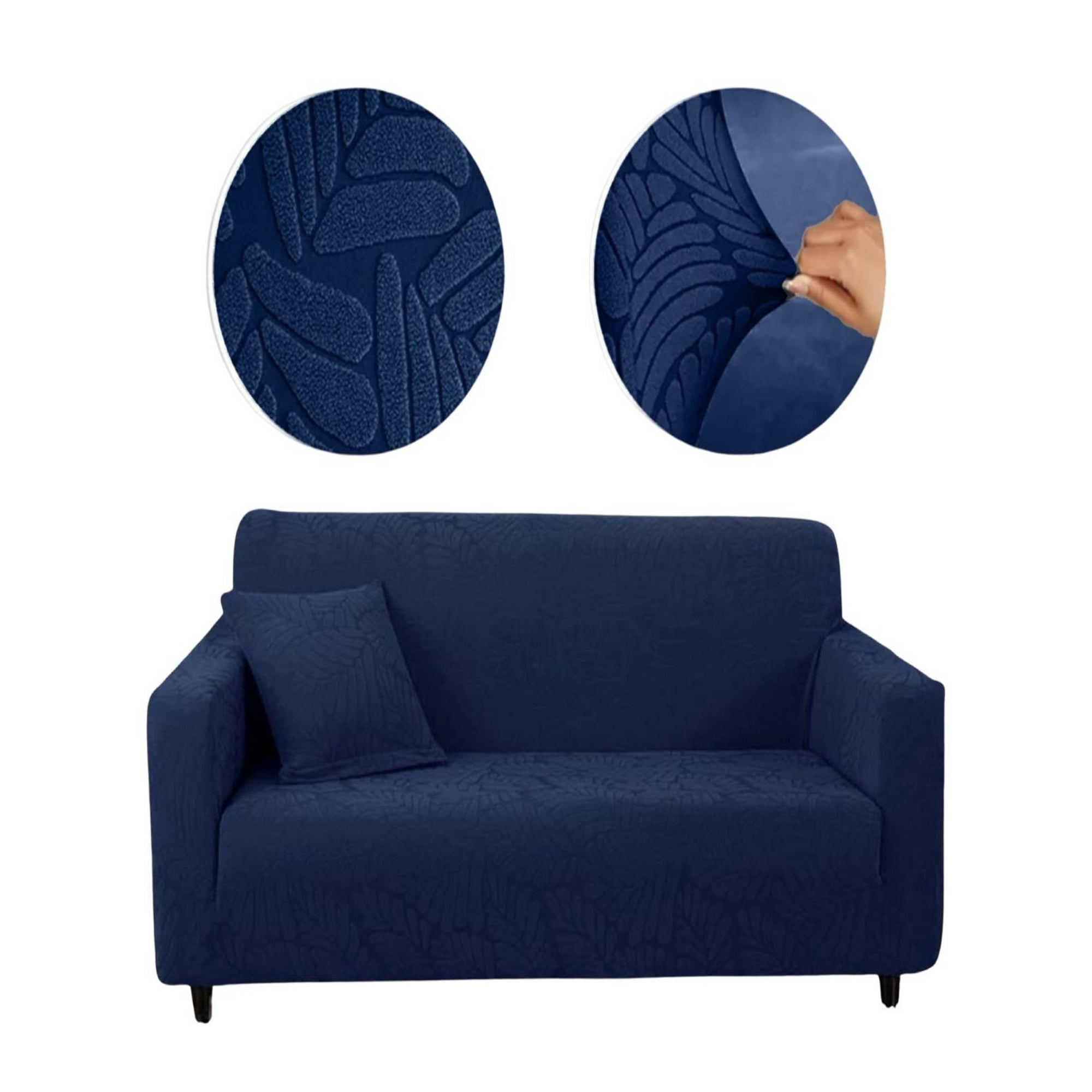 Genérico - Juego Fundas Sofá Texturizadas 3+1+1 Antideslizantes 6n5