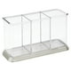 thumbnail image 2 of Soporte para cubiertos mDesign Hyde Collection, transparente y cepillado, 2 of 3