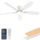 thumbnail image 1 of Ventilador de techo FancyMay 2188 de 52 pulgadas, motor DC, 3 CCT y control por app, 1 of 3
