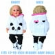 thumbnail image 3 of Conjunto de ropa para niña Reborn Baby Doll de 17 a 22 pulgadas con panda, 4 piezas, 3 of 3