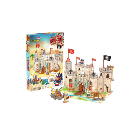 Genérico - Fuerte Castillo Pirata Armable Rompecabezas 3D Cubicfun
