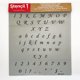 thumbnail image 5 of Plantilla Stencil1 Corsiva 1,3 cm Letras del Alfabeto, 5 of 6