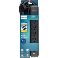 Protector Contra Sobretensiones Philips Spp3393B/37 4 Salidas 15W 450J
