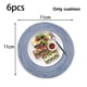 thumbnail image 2 of Juego de 6 manteles individuales redondos de algodón tejido, resistentes al calor, antideslizantes, lavables, para mesa de comedor de 10 cm., 2 of 5