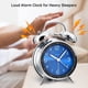 thumbnail image 2 of Despertador Peakeep Loud para personas que duermen mucho, metal, 11 cm, azul, 2 of 6