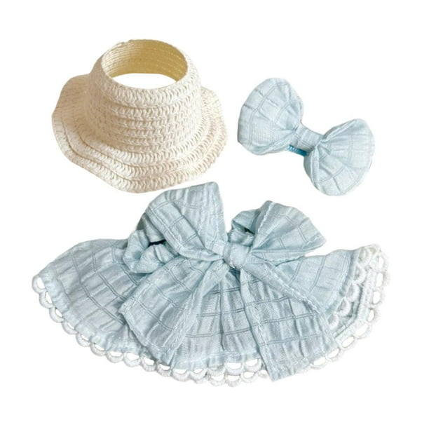 Conjunto De Ropa Para Muñecas De 35 A 45 Cm – Chaqueta, Vestido De Fantasía, Zapatos Y Horquilla En Azul, Incluye Velcro De Fácil Colocación, Regalo Ideal