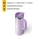 thumbnail image 3 of Taza térmica de viaje RTIC Road Trip 600 ml con interior cerámico, color lavanda, 3 of 7