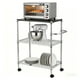 thumbnail image 1 of Carro de Cocina Cromado de 3 Niveles con Cubierta de Madera, 1 of 4
