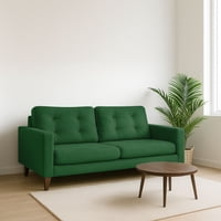 Latam Home - Sofá Nápoles 3C Tela Velvet Verde