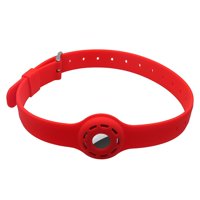 Ioensy - Collar Titular Mascota Perro Silicona Collar Suave Resistente Al Desgarro Rojo