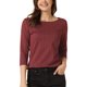 thumbnail image 1 of INSPIRE CHIC Blusa de Punto con Cuello de Barco para Mujer, Manga 3/4, Estampado de Cuadros de Pata de Gallo para Otoño e Invierno, Talla XL, Cuadros Rojos, 1 of 6