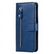 thumbnail image 1 of Funda con Cremallera para Motorola MOTO E7 Plus, Carcasa Cartera de Cuero PU con Soporte y Tarjetero, 1 of 5