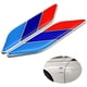 thumbnail image 1 of 2 piezas/par de emblemas de bandera tricolor 3D para todos los modelos, 1 of 5