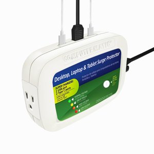 Refrigmatic - Protector De Sobretensión Computermatic 2 En 1 Voltaje Y Cargador Rápido