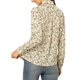 thumbnail image 3 of INSPIRE CHIC Camisa de Mujer con Botones Estampado Floral de Manga Larga Cuello en Punta Top de Oficina 3XL Beige, 3 of 8