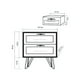 thumbnail image 3 of Velador Gibson Mueble Madera Fierro Hogar Dormitorio, 3 of 3