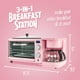 thumbnail image 2 of Breakfast Station Nostalgia 3 en 1, estilo retro, con cafetera, color rosa, 2 of 3