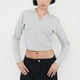 thumbnail image 3 of Polera Muje Manga Larga Cuello Polo Gris Corona, 3 of 5
