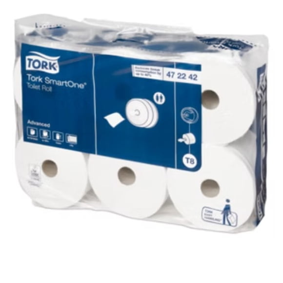 Papel Higiénico Tork Premium SmartOne D/H 6 Rollos x 207 m HI70011
