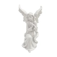 Bothyi - Figura De Ángel De Resina Europea Para Estantería, Casa, Oficina, Color Blanco