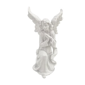 Bothyi - Figura De Ángel De Resina Europea Para Estantería, Casa, Oficina, Color Blanco
