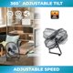 thumbnail image 5 of Ventilador de Piso EZ-CHILL 9" con Soporte, 3 Velocidades, Inclinación Ajustable, Metal, 5 of 7