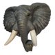 thumbnail image 1 of Estatua De Pared Con Cabeza De Elefante De Poliresina Adición Elegante A Cualquier Habitación Durable, 1 of 5