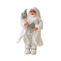 Magideal - Figura De Papá Noel De Pie, Muñeco De Papá Noel, Centro De Mesa Navideño, Figura De Papá Noel De Pie, Papá Noel De Navidad Para Mesa De Escritorio Y H 45Cm