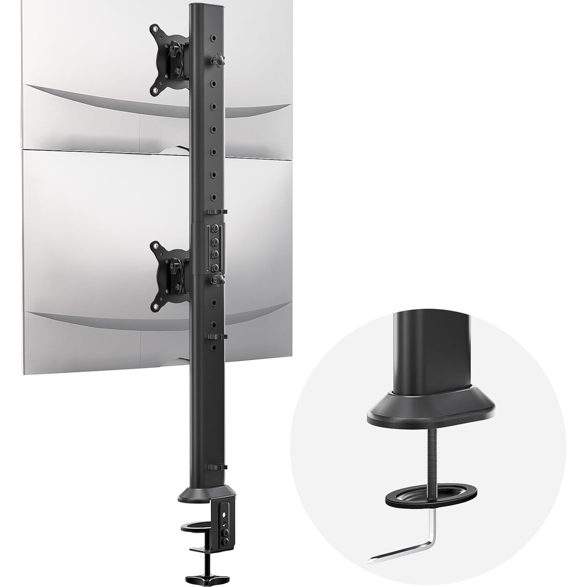 Soporte Doble Monitor Hemudu Vertical Articulado