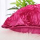 thumbnail image 5 of REGALWOVEN Funda de Cojín de Flores de Rosa de Satén 3D, Fundas de Cojín Puras para Sofá, 16" x 16" Fucsia, 5 of 7