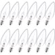 thumbnail image 1 of Bombillas MEQIQTEK E12, 60 W, vela incandescente (paquete de 12), 1 of 9