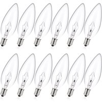 Bombillas Meqiqtek E12, 60 W, Vela Incandescente (Paquete De 12)