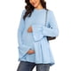 thumbnail image 4 of INSPIRE CHIC Blusas de Maternidad de Otoño Sueltas con Volantes Babydoll para Madres Expectantes XX-grande Azul, 4 of 6