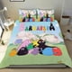 thumbnail image 1 of Barbapapa Conjunto de sábanas temático, trío de piezas, cómodo y amigable con la piel, diseño único, regalo de decoración para el hogar para familiares, amigos y fans, 90 cm * 190 cm, 1 of 6