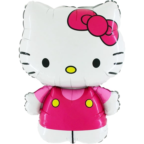 Globo de aluminio Toyland Hello Kitty de 30 cm vestido de rosa