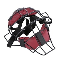 Ioensy - Máscara Facial De Softbol Para Adultos Y Niños, Duradera Máscara De Campo De Softbol, Visión Amplia, Color Rojo
