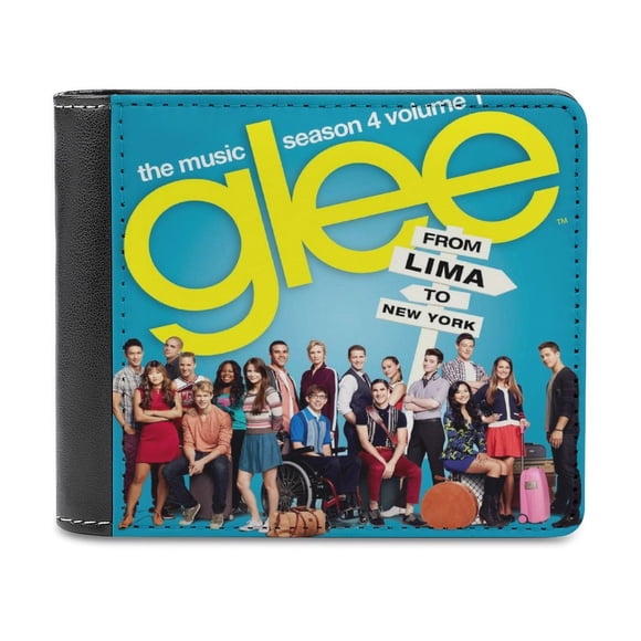 Glee Fox Cartera de Cuero PU para Hombres, Tarjetero Bifold Delgado, Cartera Minimalista de Cuero Sintético Suave