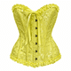 thumbnail image 2 of Corset Estilo Victoriano Con Broches Ajustable Disfraz Mujer amarillo S, 2 of 3