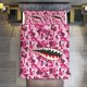 thumbnail image 2 of Dark Pale Pink Bape Shake Camo Comforter Set Soft 3 Pcs Twin Bedding Sets Thicken for All Season, 2 of 5
