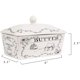 thumbnail image 2 of Creative Co-Op Country Stoneware Butter Dish with Spread the Love, 2 of 3